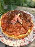 Tarta de queso con brevas