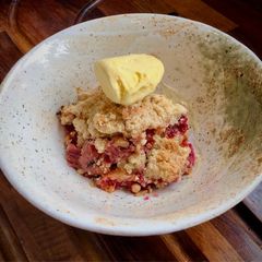 A picture of Watermelon plum Crumble.