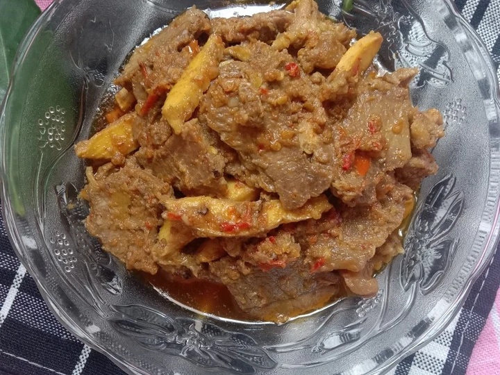Langkah Mudah untuk Membikin Resep Darat Kuning Pedas ala Rendang (daging dan urat sapi) yang  Bikin Ketagihan Anti Ribet, Mantap Sekali