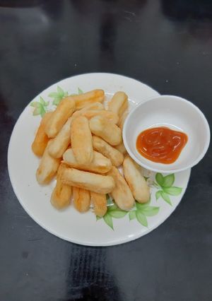 Hình của món Bánh gạo lắc phô mai.