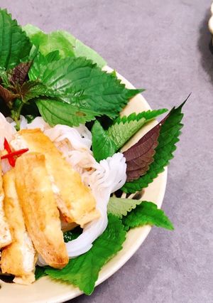 Hình của món Bún đậu trộn.