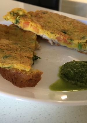 A picture of Veg french toast.