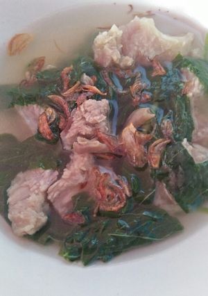 Foto resep Sop bayam daging