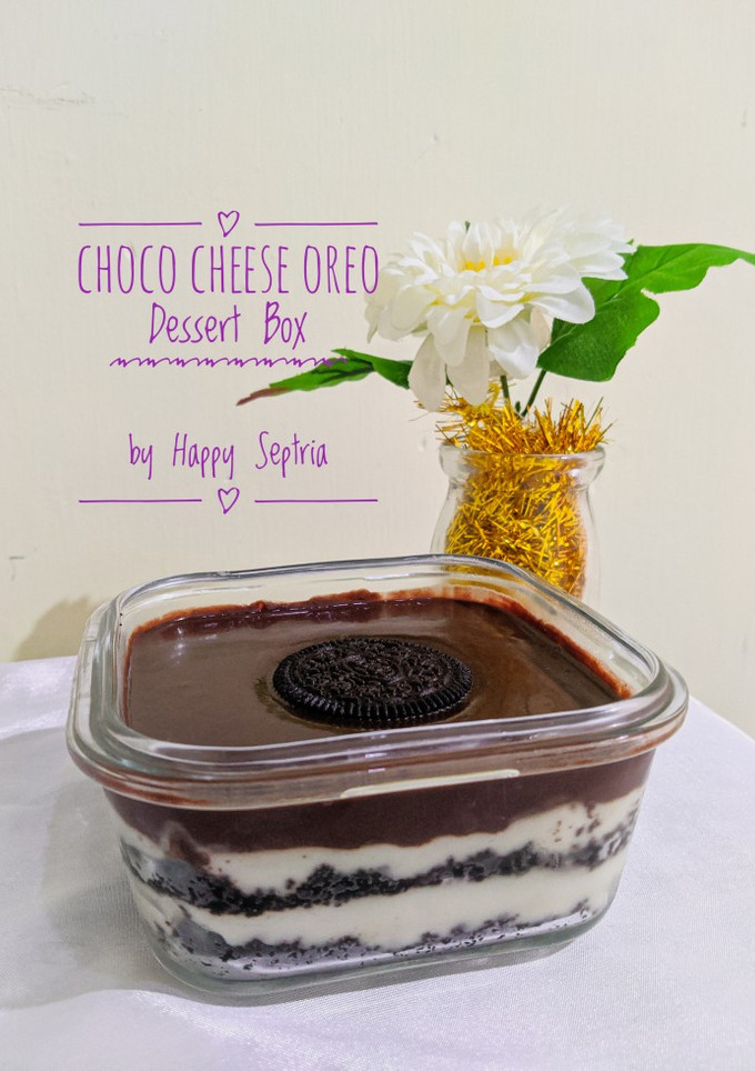 Foto resep Choco Cheese Oreo dessert box 🍫
