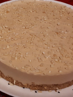 Una foto de Tarta fría de turrón