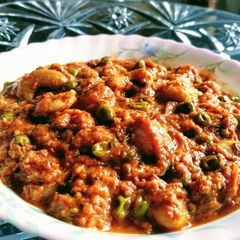 A picture of Kaju Matar Makhana Masala.