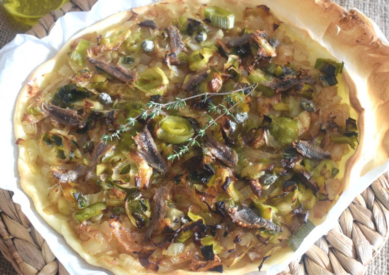 Comme une pissaladière...... aux poireaux