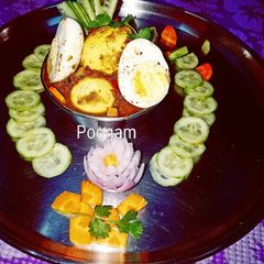 A picture of #Egg curry.