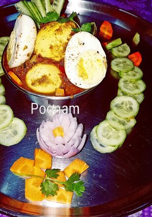 A picture of #Egg curry.