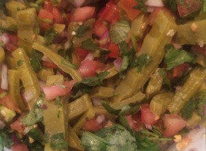 Una foto de Ensalada de nopales