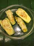 Calabacitas rellenas con zanahoria