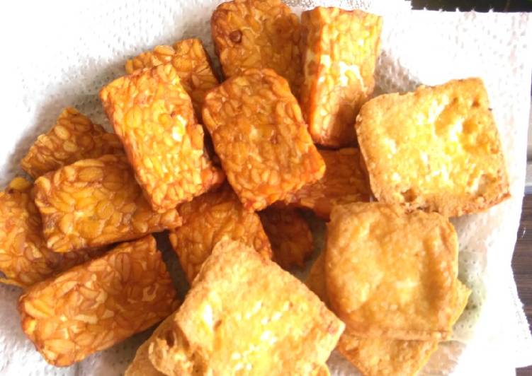 Cara Membuat Tempe Tahu bawang putih yang Enak