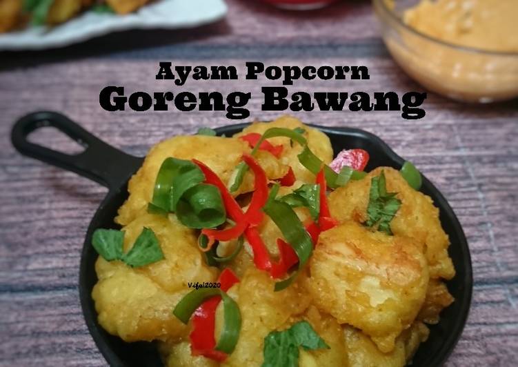 Langkah Mudah untuk Menyiapkan Ayam Popcorn Goreng Bawang Anti Gagal