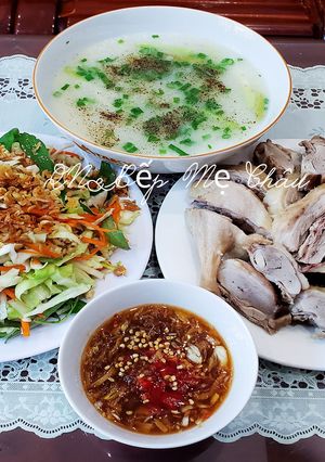 Hình của món Cháo, gỏi vịt.