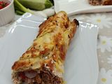 Cukkini alapú húsos durum