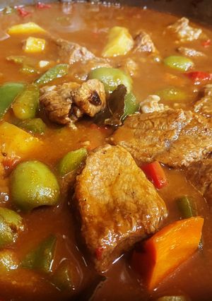 A picture of Beef Kaldereta.
