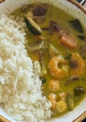 Foto de Caril de Camarão e Legumes