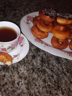 عکسی از دستور دونات شکلاتی