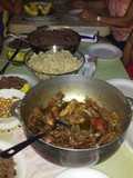Gallinazo criollo con moro negro y pasta