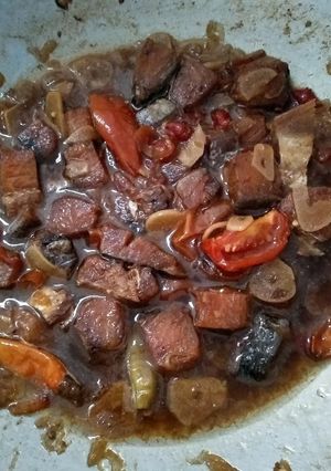 Foto resep Iwak Asin masak asam manis ala banjar