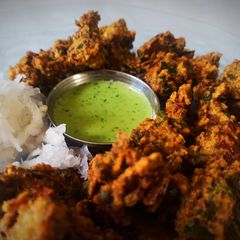 A picture of Spinach moong dal magoria.