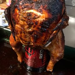A picture of Cider Can Chicken.