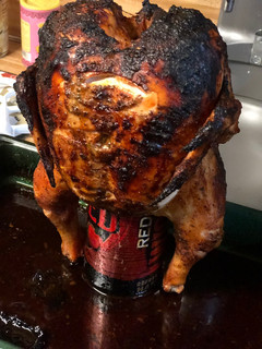 A picture of Cider Can Chicken.