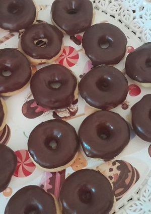 Una foto de Mini donas en máquina