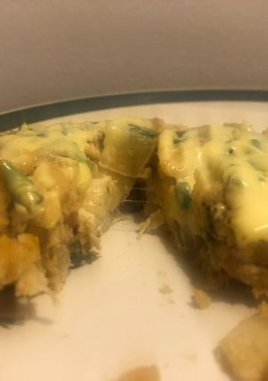 Una foto de Milanesa de soja rellena 🧀