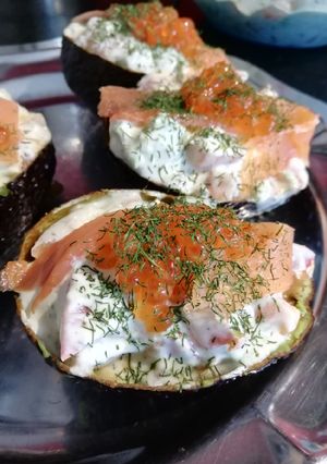 Une photo de Avocat fraîcheur au saumon fumé