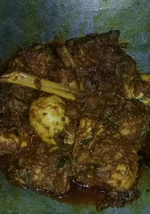 Foto resep Rendang Ayam Telor