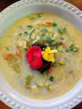 Zuppa di fiori di zucca - Sopa de flor de calabaza