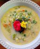 Zuppa di fiori di zucca - Sopa de flor de calabaza