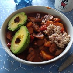 A picture of Mushroom goulash.