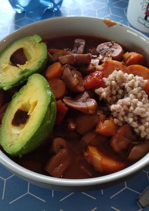 A picture of Mushroom goulash.