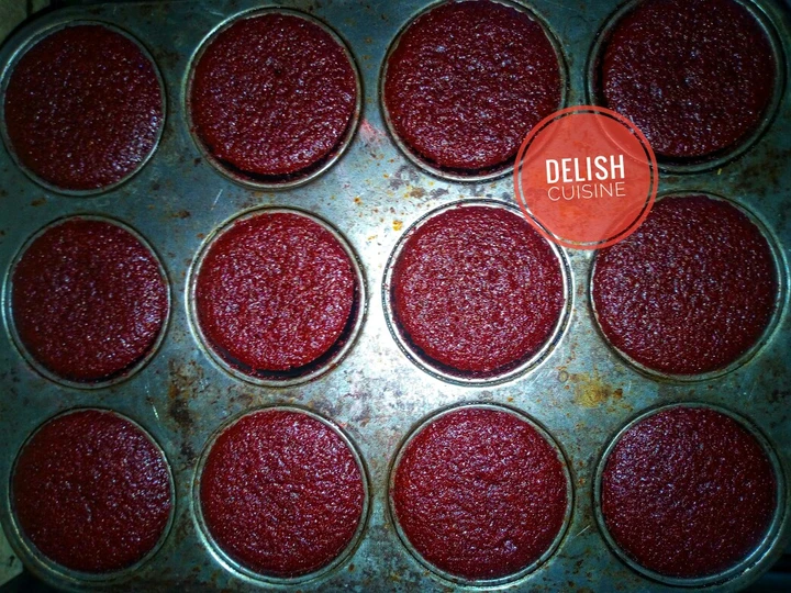 Easy Steps to Make Red velvet cupcakes (oil based) the Awesome  You can take Joss in your mouth