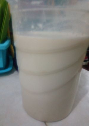 Una foto de Agua de cacahuate
