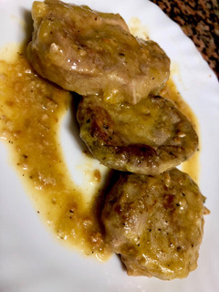 Una foto de Solomillo con salsa de almendras