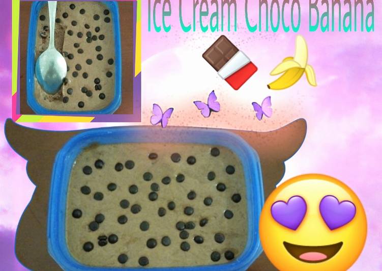 Cara Menghidangkan Ice Cream Choco Banana Kekinian