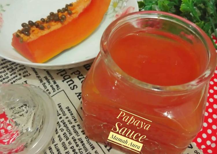 Masakan Populer Papaya Sauce (Saus buah Pepaya) Enak Sederhana