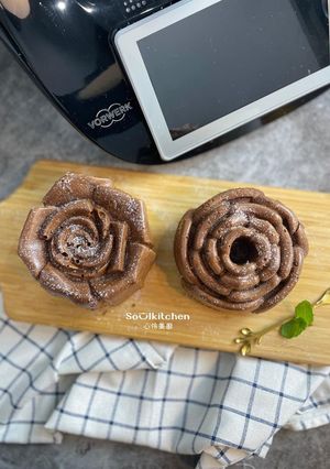 黃藜麥可可戚風蛋糕-美善品食譜 的食譜成品照片