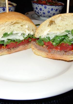 A picture of Chacarero Sandwich on Homemade Bread, Jon Style.