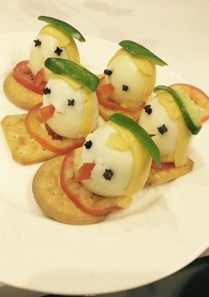 A picture of One bite Egg plate.