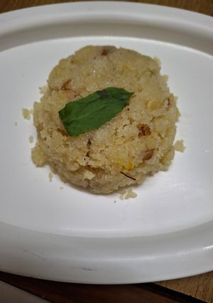 A picture of Satyanarayan prasadam.
