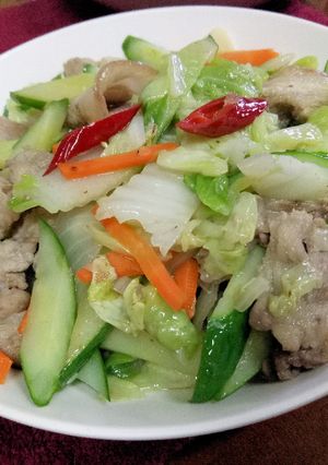 山東炒炒肉 的食譜成品照片