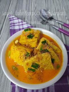 Foto resep 186# sayur tahu tempe kuah santan