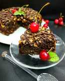 Oatmeal Walnut & Chocolate Brownie Cake Eggless