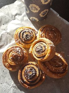 Kakaós-fahéjas csigák recept fotója