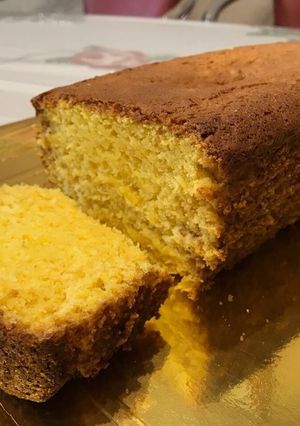 Una foto de Budín de mandarina exprés! En licuadora Fácil ! Rico! 1, 2, 3