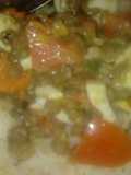 Ensaladita diferente de arroz y lentejas :) plato frío